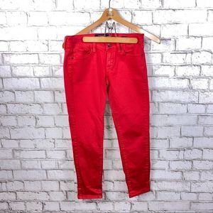 Lucky Brand Red Skinny Jeans Size 4/27